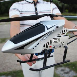 초대형 리모컨 컨트롤 드론 내구성 RC 헬리콥터 충전 UAV 야외 항공기 모델 3 5CH 80cm