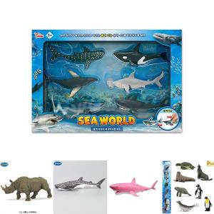 Sea World 풀백 아쿠아 피규어 6종 세트/어린이/놀이/학습/교육/바다생물/모형/