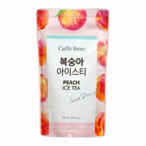 카페베네 파우치 복숭아 아이스티 190ml x 50봉