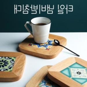 냄비받침판촉물 냄비받침타일 냄비받침만들기 냄비받침대 냄비받침대diy 2P (A타입)