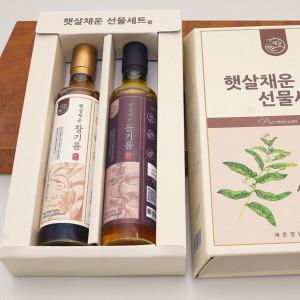 [지투지샵] 선물세트 참기름 300ml+들기름 300ml