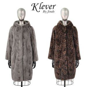 [정상가: 1390000원] 진도 Klever 유색 밍크 롱코트 (K5W2MC05_)