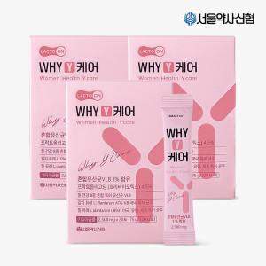 락토온 서울약사신협 WHY Y케어 질 유래 유산균 30포 3세트