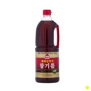 해표 진한 참기름 재래압착식 식당 요리 1.8L X 1병