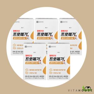 종근당건강 프로메가 알티지 오메가3 듀얼 520mg x 60캡슐 5개 V