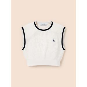 [BEANPOLE KIDS] 여아 립 포인트 니트 베스트  아이보리 (BI5151G010)