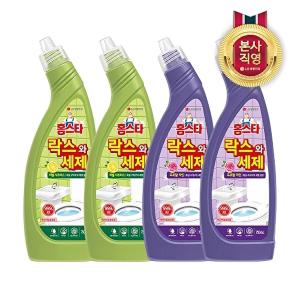 [LG생활건강][비밀]홈스타 락스와세제 750ml x 4개 2종 택1