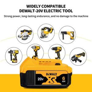 Dewalt 최대 플렉스볼트 디월트 배터리, 전기 공구 배터리, 20V, DCB606, DCB205, DCB206, DCB209, DCB182, 20V, 60V, 5AH, 6AH, 9000mAh 디월트 베터리 20v