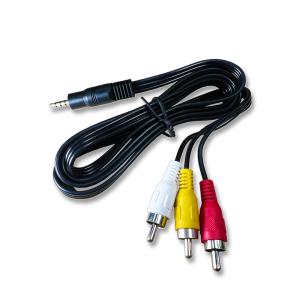 SW0043 3RCA(숫) to 3.5mm(숫) 4극 변환 케이블 (1M)