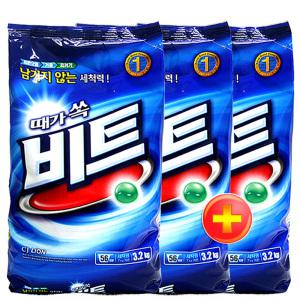 비트 3kg  x 3개 /스파크 비트드럼 세탁세제