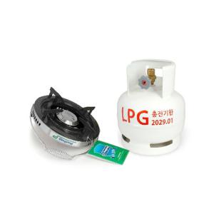 이동식 LPG 가스 용기 야외용 버너 3K 세트 단품 가능 캠핑용 LPG 가스통 충전식