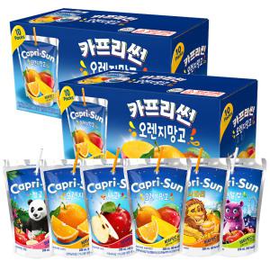 카프리썬200ml x 20개 / 농심 카프리선 오렌지 망고 사과 사파리 정글 펀알람