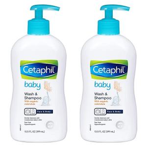 Cetaphil Baby Wash Shampoo with Organic Calendula 세타필 베이비 워시 샴푸 399ml 2팩