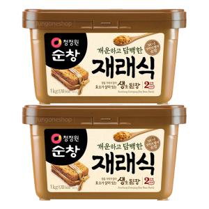 청정원 개운하고 담백한 재래식생된장, 1kg, 2개