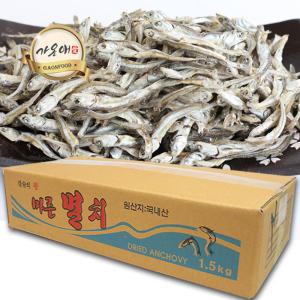 [가온애] 조림안주용 멸치 (고바) 1박스 (1,5kg) / 조림멸치 안주용멸치 중멸치 고바멸치 햇멸치 1박스