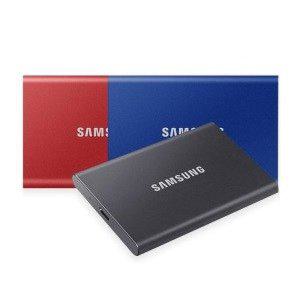 [삼성]전자 SSD 포터블 SSD T7 2TB 2테라 MU-PC2T0T (그레이/블루/레드)