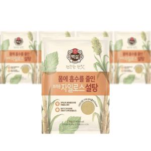 백설 브라운 자일로스설탕 2KG 3개