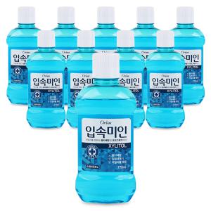 오릭스 입속미인 후레쉬 가글 770ml x 10개 토탈케어 대용량 구강청결제 가글액 가그린