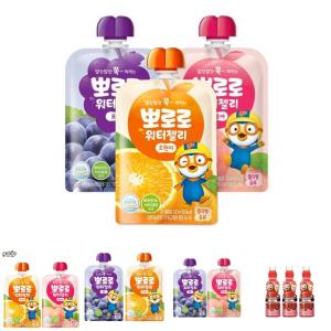 (30개) 뽀로로 워터젤리 120ml 3종세트/어린이음료수/과일맛음료수/과일맛주