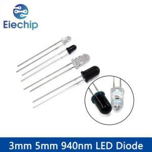 적외선 이미터 및 IR 수신기 다이오드, LED 키트, 940nm F3 F5, 3mm, 세트당 20 개