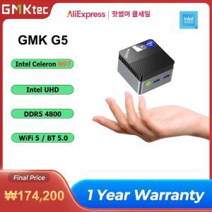 GMKtec G5 GMK 미니 PC 인텔 12 세대 N97 데스크탑 DDR5 4800MTs M.2 2242 SATA 와이파이 5 BT5.0 휴대용