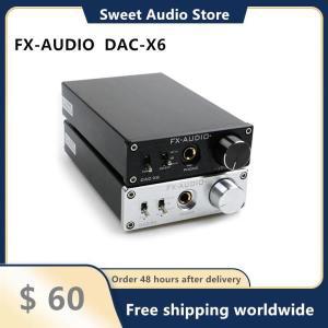 FX-AUDIO DAC-X6 미니 하이파이 2.0 디지털 오디오 디코더 DAC 입력 USB 동축 광 출력 RCA 앰프 24 비트 96