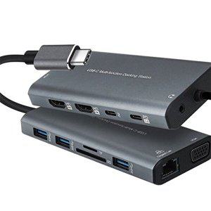 Coms USB 3.1 C타입 멀티 도킹 스테이션 허브 미러링_WFGA9L5