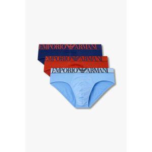 [매장정품] 엠포리오 아르마니 EMPORIO ARMANI UNDERWEAR 남성 자수 로고 밴딩 브리프 3PACK _멀티_08M4363