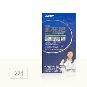 락티브 메가타민 활력엔 비타민B 컴플렉스 700mg 120정 2세트 복합체 미네랄 TD