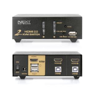 (정품) 넥스트 2대1 USB HDMI2.0 KVM 스위치 NEXT-7002KVM-4K