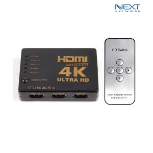 이지넷 5:1 HDMI 미니 스위치 선택기 (NEXT-3405SW4K)