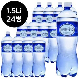 일화 초정 탄산수 플레인 1.5L x 24병 초정리 광천수 1.5리터 1500ml