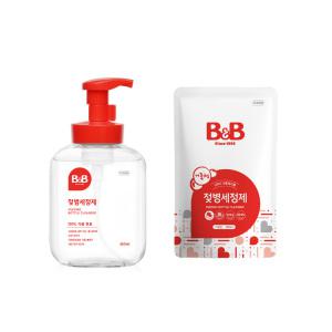 비앤비 젖병세정제 거품형 용기 450ml+리필400ml