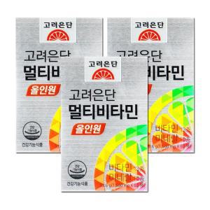 고려은단 멀티비타민 올인원 1560mg x 60정 3개 SDL