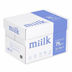 [밀크](Miilk) A4용지 75g 1박스(2000매)[정우]