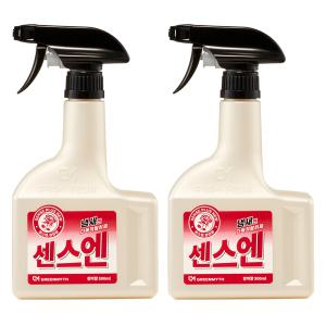 푸른신화 센스플러스 뉴 센스엔 장미향 500ml x 2개 실내 섬유 다목적 탈취제 방향제 페브리즈 냄새제거 업소용