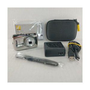 니콘 COOLPIX S01 콤팩트 10.1MP 디지털 카메라 미러 실버 수동 충전 케이스