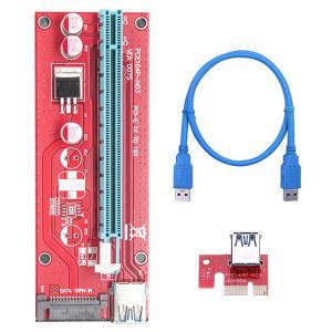 PCI E 익스프레스 어댑터 카드, 이미지 익스텐션 케이블, 비트코인 라이트코인 광산, VER007S, PCIE 1X-16X, USB3.0, 60cm