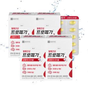 종근당건강 프로메가 오메가3 트리플 장용성 캡슐 654mg x 60캡슐 4박스