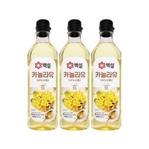 백설 카놀라유 900ml 3개