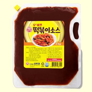 오뚜기 오쉐프 떡볶이소스 2kg 파우치 대용량