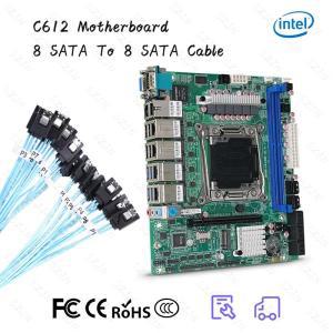 NAS 라우터 서버용 X99 Nas 마더보드 콤보, 8 SATA-8 SATA 케이블, 1M LGA2011-3, 6x 2.5GbE I226