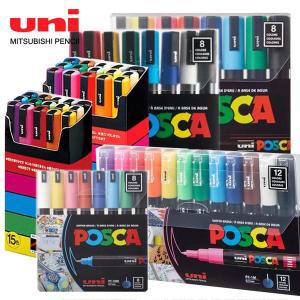 Uni Posca 아크릴 페인트 마커 펜 전체 세트 페인팅 마킹 드로잉 노트 PC-5M 3M 1M 8K 17K 7 8 15 24 2948