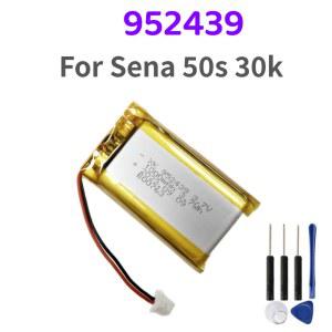 배터리, 952439 1000mAh 배터리, Sena 50s 30k 블루투스 헬멧 헤드폰 배터리, 도구,