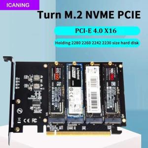 M.2 NVME-PCIe 4.0 3.0 어댑터 2230 2242 2260 2280 SSD용 확장 카드 M.2 SSD Gen4 PCIe 4.0 PC 마더보드 X