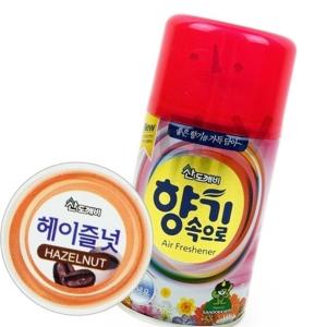 거실 침실 사무실 자동분사기 리필(캔) 헤이즐럿향 실내방향제 디스펜서 실내