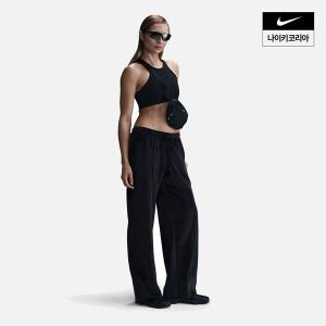 나이키 NIKE NSW 칠 니트 여성 미드라이즈 벨루어 팬츠 HJ0922-010 국내매장판 1374095