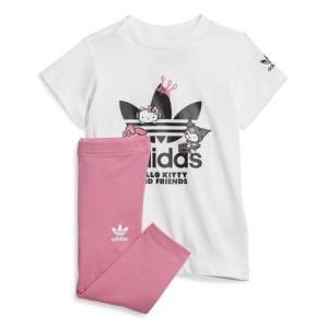 [매장정품] 아디다스 ADIDAS 키즈 오리지널스 x 헬로키티 티 드레스  레깅스 세트IT7917