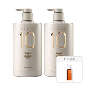 미쟝센 살롱10 샴푸, 극손상, 990ml, 2개+증정(퍼펙트 세럼 오리지널, 2ml, 1개)