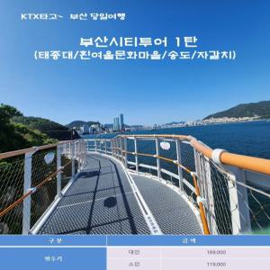 [KTX]부산시티투어 1탄(태종대/흰여울문화마을/송도/자갈치)_당일연합